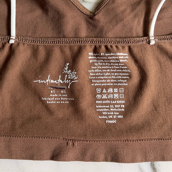 Free People Intimately Sweetheart Seamless Brami Toast Brown - Picture 11 of 12